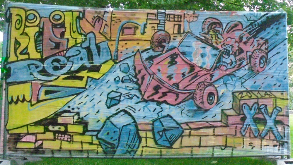 ridin real low chracter graffiti graffitiart streetart auto paderborn 